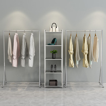 Silver clothing rack removable display rack womens clothing childrens clothing shelf floor hanging clothes rack display rack with wheels
