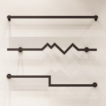 On the wall wall-mounted hanging womens clothing hanging clothes shelf clothing store display stand floor-standing display shelf combination