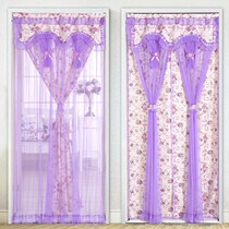 Door Curtain Lace Double Layer Cloth Art Bedroom Cloth Art Door Curtain All Season Home Living Room Partition Curtain Mosquito Repellent Decoration Free Of Punch