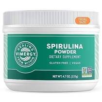 Vimergy Natural Spirulina Powder， Trial Size - 45 Serving