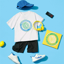 Clearance bala bala discount boy short-sleeved suit summer new big childrens cotton two-piece suit