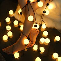 Night market stalls with special colored lights to decorate the small items in the car birthday layout trunk outdoor atmosphere string