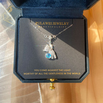 Bear necklace light luxury niche design advanced sense 2021 New sterling silver choker send girlfriend birthday gift