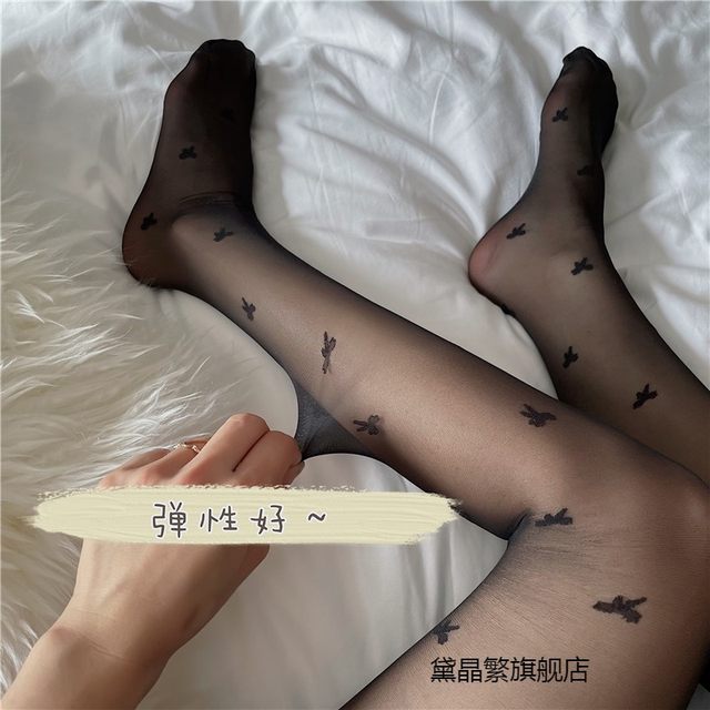 ພາກຮຽນ spring ແລະ summer sexy ຂາງາມຍີ່ປຸ່ນ stockings ຖົງຕີນບາງ bow leggings leggings ຫຼັກຊັບແມ່ຍິງ trendy