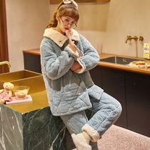 Good looking pyjamas autumn winter minimalist womens fashion advanced senses small children comfortable and soft individuality damp plush thicken