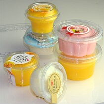 Double skin Milk Cup commercial double skin pudding cup plastic pudding cup commercial disposable pudding cup with lid seal