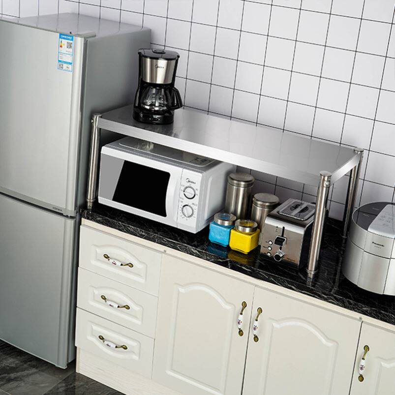 Commercially made a layer of stainless steel shelf single layer shelf layer floor shelf surface 201304