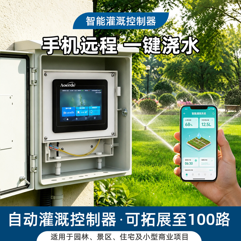 Intelligent Irrigation Controller Mobile Phone Solar Control Garden Landscaping Automatic Watering Device Irrigation Watering System Intelligent Irrigation Controller Mobile Phone Solar Control Garden Landscaping Automatic Watering Device Irrigation Watering System