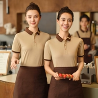 Хаки фартук, короткий рукав