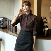 Кофейный лонгслив, фартук