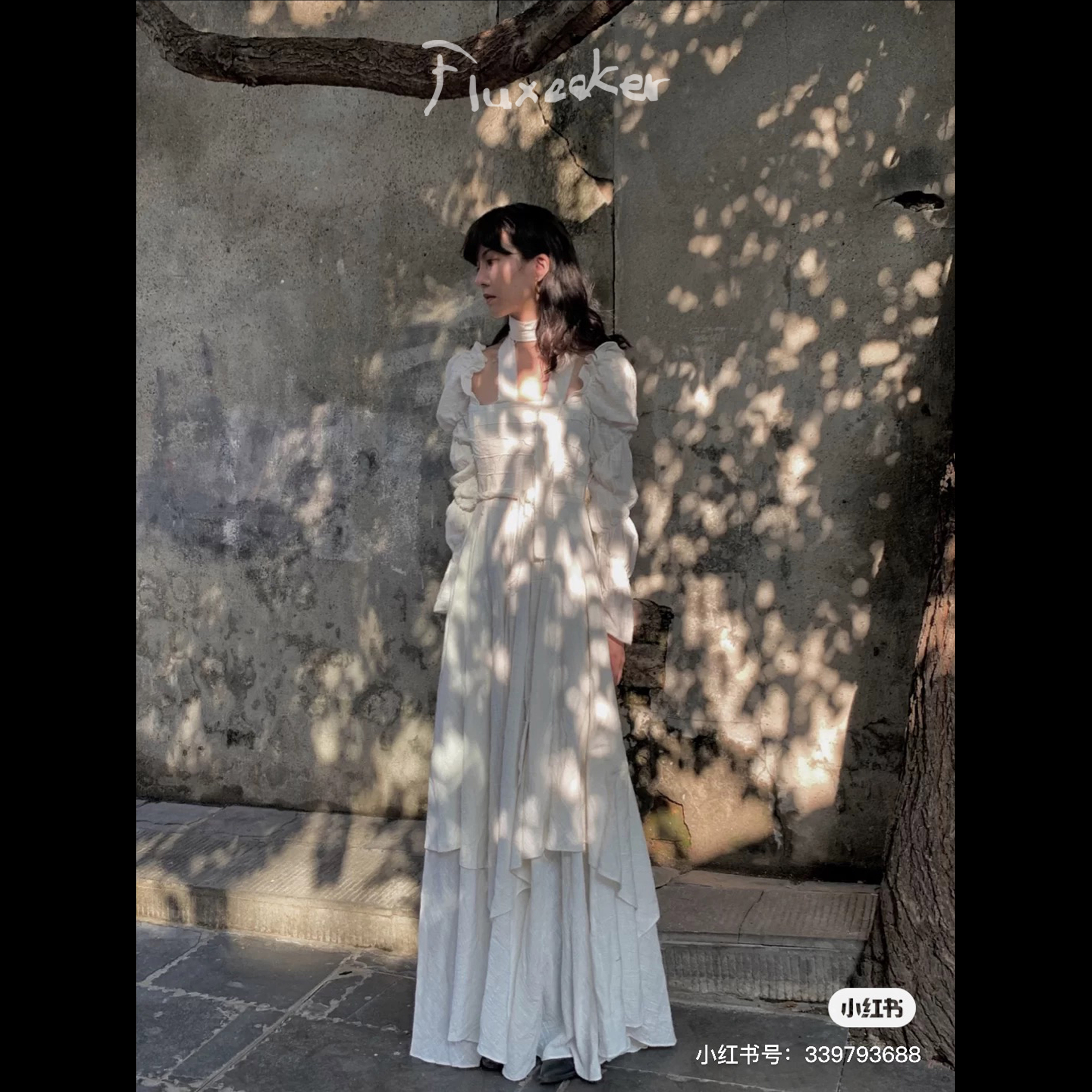 The sale is for appreciation only] fluxeeker | SIMSIM Terminally Ill Blister Pure Cotton Foreign Dress