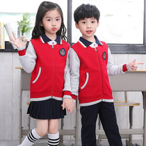 New Inlenwind studentsschool uniforms kindergarten garden uniforms spring autumn and winter three sets of childrens pure cotton class tracksuit sports suit