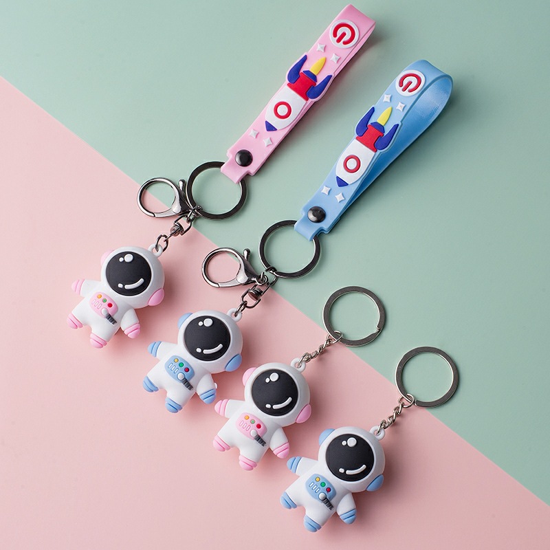 Astronaut Key Button Astronaut Key Buckle Cartoon Key Button Pendant Key Circle Small Gift Small Gift Gift-giving