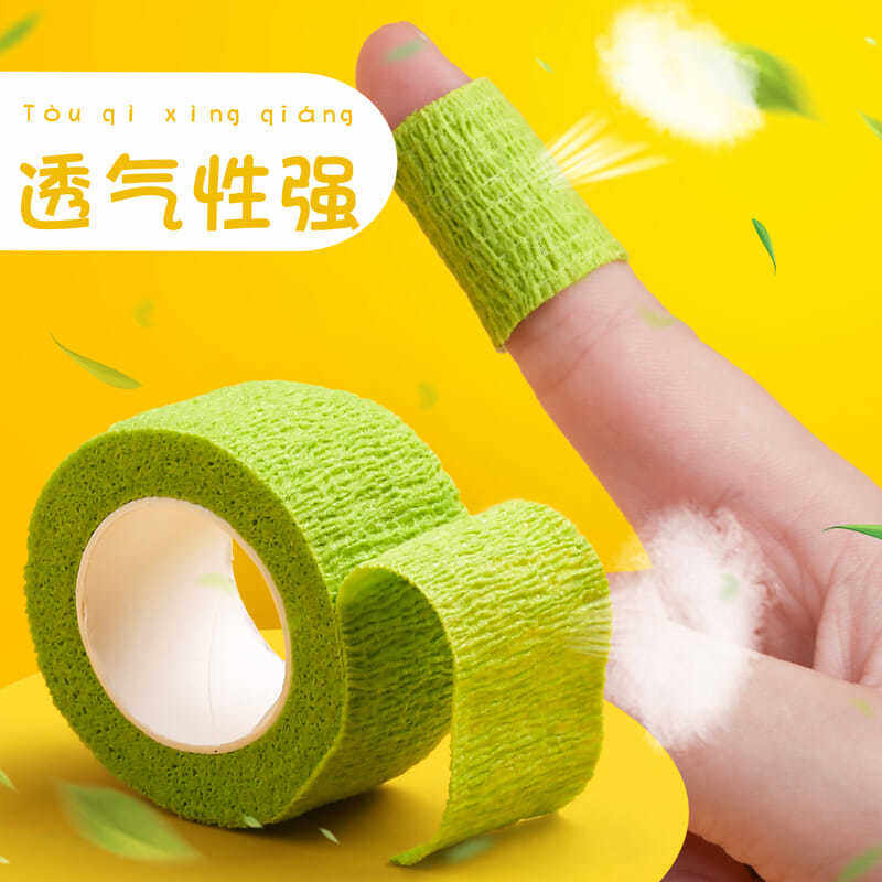 Tie Guard Writing Hand Fingertip Wrap Grip Pen Slip Anti protective sheath finger bandage Self-glued anti-finger friction theorist student