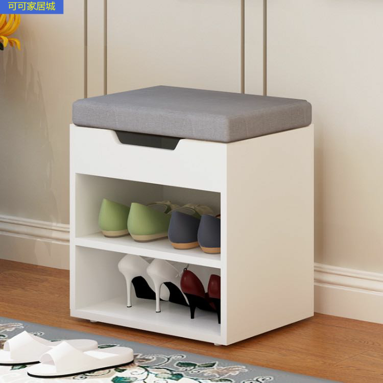 Shoe changing stool at the door of the home can sit on the door of the shoe cabinet and change the shoe stool narrow soft bag cushion Nordic creative shoe stool small