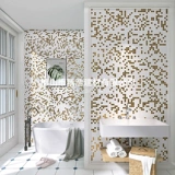 Титановая керамическая Золотая мозаика, фоновая настенная плитка, серебряная плитка для бара, вестибюля отеля, розовое золото, плитка для украшения храма