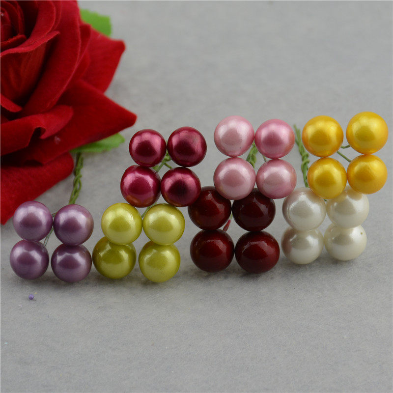Simulation colorful berry beads Christmas tree decoration diy handmade garland material wrist flower accessories