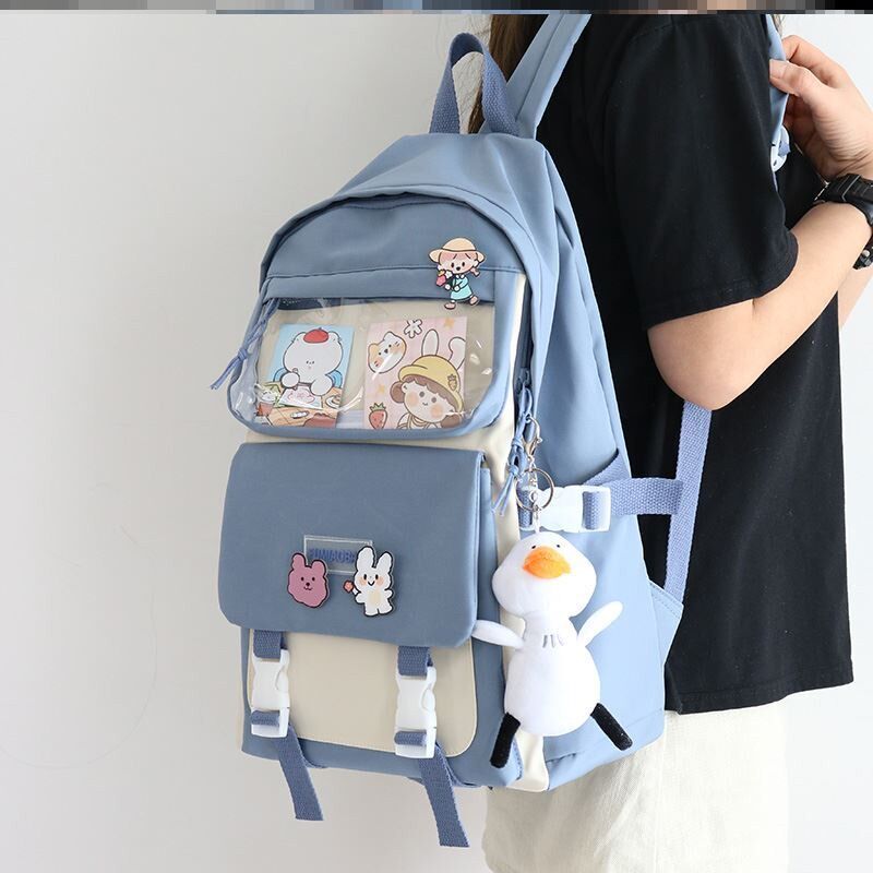 The school bag middle school girls simply senior high school students in the high capacity of junior middle school students in 2021 new style