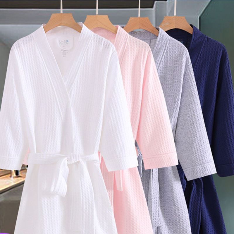 Summer Bathrobe Bath Towels Women Summer Home Pure Cotton Water Suction Lovers can wear wrap towels with a large towel male bath