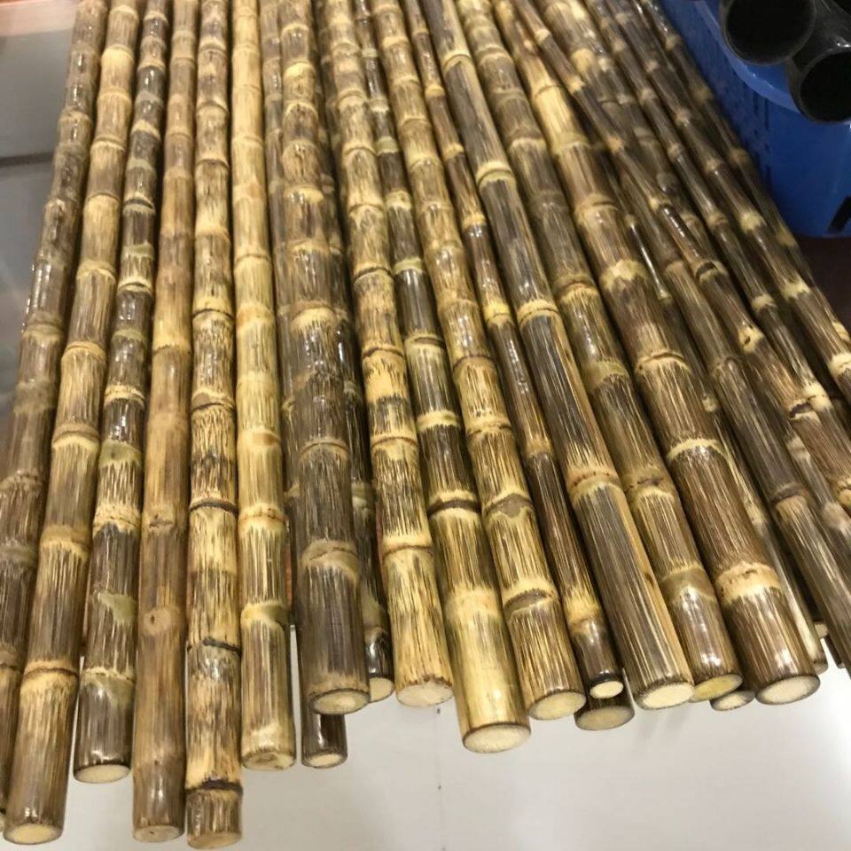 Dragon blood gold silk bamboo material solid bamboo 1 m long production handlebar piece solid jade bamboo text playing brown bamboo to play pieces