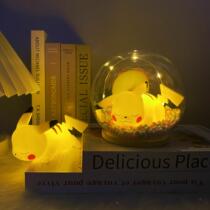 Pikachu Little Night Lights for men and women Friends girlfriends Girl Hearts Glass Hoods Small Night Light Pendulum for Romantic Birthday