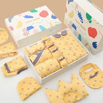 New newborn baby set gift box summer thin baby girl 100 days full moon clothes supplies high-grade bags just yet