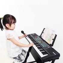 Xinjiang Tibet Badu Baby 61-key childrens electronic keyboard can be connected to a mobile phone and can be equipped with a piano stand and a power phone