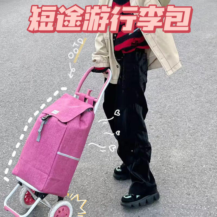 Short travel Li Lairbag large capacity portable foldable disassembly cleaning multifunctional containing small pull car creativity-Taobao