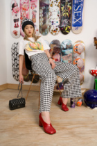 South children Childrin Nan Summer New Thousand Birds of the Broadlegged Pants Small Crowdsourced and Lean Day Edition Commute