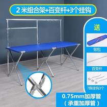 Night market stall rack multi-functional display shelf floor push stall folding table outdoor simple and portable stall rack