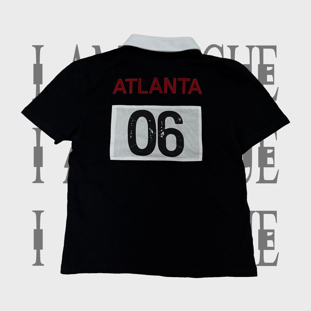Mowalola atl angel war horse embroidersilm polo shirt: the new