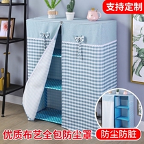 Shoe rack cover with dustproof and waterproof cover cloth zipper household door single sale simple wardrobe cover kitchen rack cover