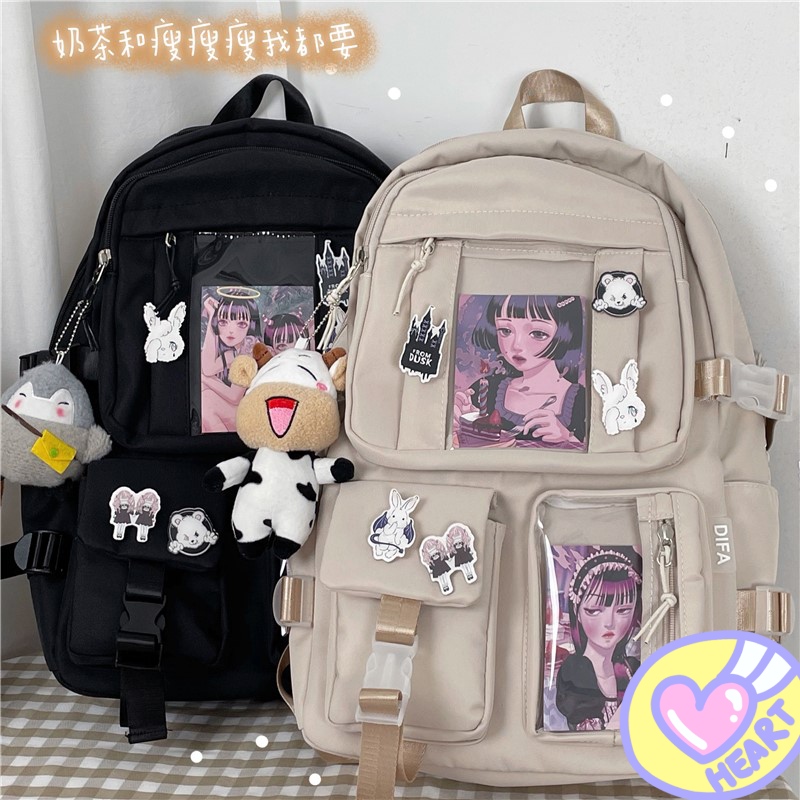 School bag original niche Japanese high school student ins wind girl design sense simple and versatile college student jk shoulder campus