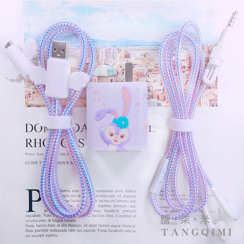 Applicable Huawei mobile phone P40pro nova7 glory 30 data line protective sleeve mate40 charger protection line