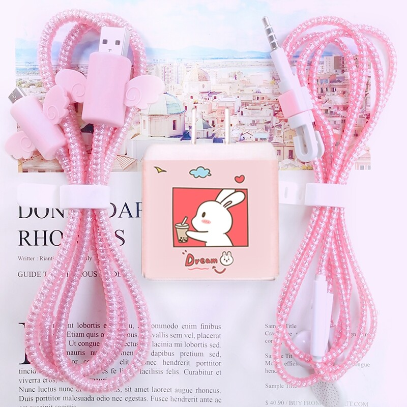 OPPO Reno6 5Pro 4se 4se wire protection line ACE 2 charger sleeve Reno7 headphone winding wire