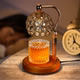 Crystal Aromatherapy Wax Melting Lamp, Adjustable Height, Timed Candle Melting Lamp, Bedroom Candle Melting Lamp, Ambient Table Lamp, Solid Wood Night Light
