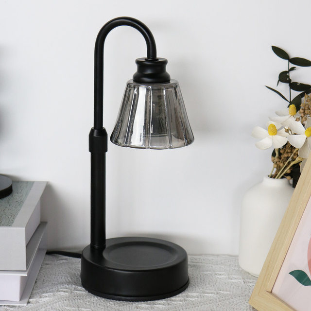 Retro mini melted wax lamp can be lifted and lowered, timed fireless candle heater, bedroom aromatherapy table lamp, atmosphere night light