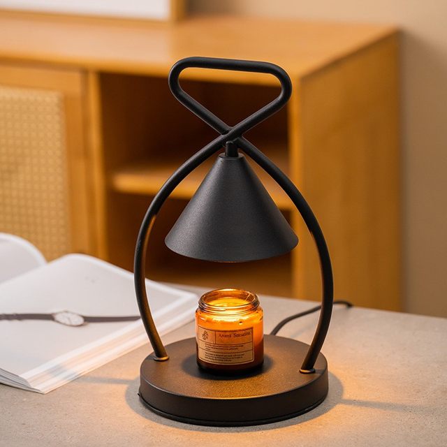 Nordic Simple Retro Wax Melting Lamp Aromatherapy Lamp Japanese Style Candle Melting Lamp Metal Iron Art Candle Melting Lamp Bedside Table Lamp
