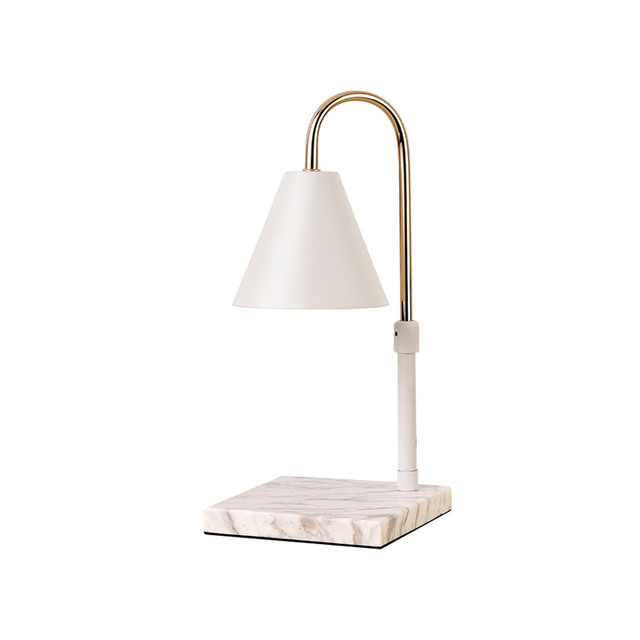 Adjustable Aromatherapy Wax Melting Lamp, Timed Candle Melting Lamp, Flameless Fragrance Table Lamp, Marble American Retro Candle Melting Lamp