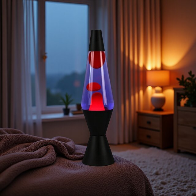 Retro Lava Lamp, Atmospheric Lamp, Bedroom Bedside Night Light, Desktop Decorative Table Lamp, Lava Jellyfish Floating Wax Lamp