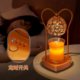ins Girly Aromatherapy Wax Melting Lamp Timed Candle Melting Lamp Bedroom Candle Table Lamp Light Luxury Crystal Atmosphere Night Light