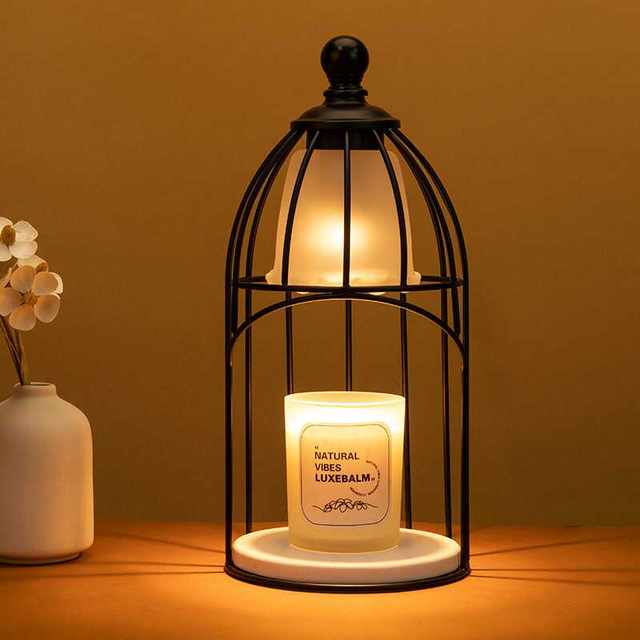 Birdcage Aromatherapy Lamp, Melting Wax Lamp, Timed Flameless Candle Lamp, Bedroom Retro Table Lamp, Melting Candle Lamp, Ambient Light, Night Light