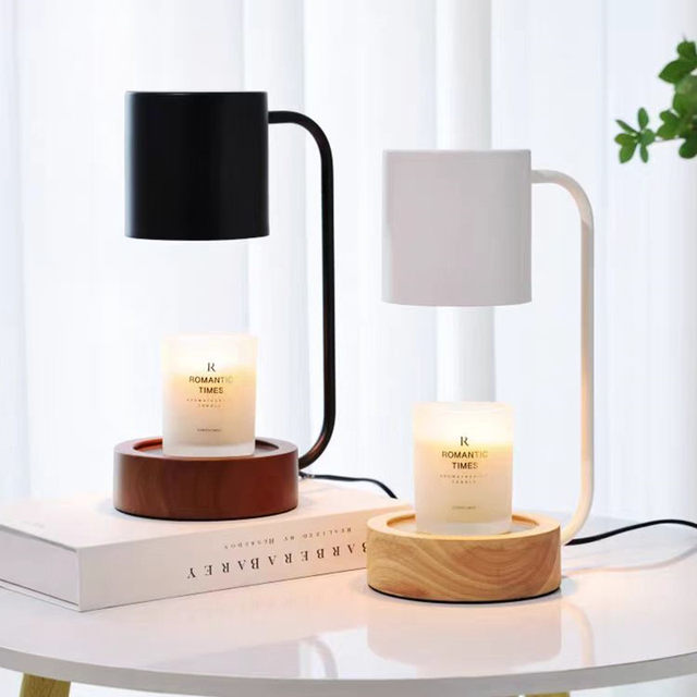 Nordic Minimalist Metal Aromatherapy Wax Melting Lamp Timed Fragrance Candle Lamp Heater Warming Candle Holder Lamp Japanese Style Candle Melting Lamp