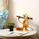Children's Room Creative Decorative Table Lamp, Cute Cartoon Resin Ornaments, Bedroom Bedside Lamp, Squirrel Night Light for Boys and Girls