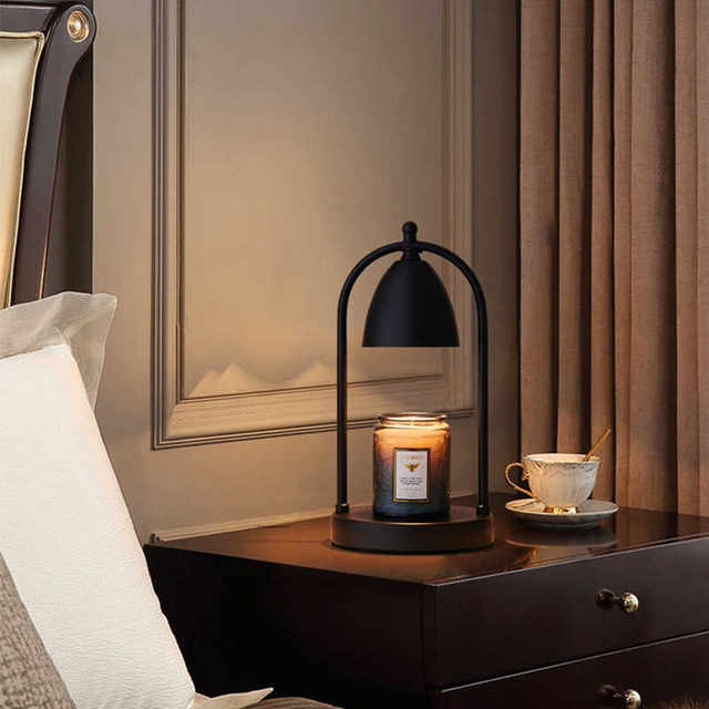 Retro Wax Melting Lamp, Candle Melting Lamp, Timed Aromatherapy Lamp, Iron Art Flameless Candle Heater, Table Lamp, Bedroom Atmosphere Night Light