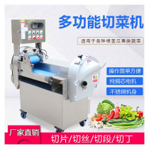 Taiwan double-head vegetable cutting machine 850 CNC multi-function large-scale commercial canteen kitchen automatic dicing and shredding slices