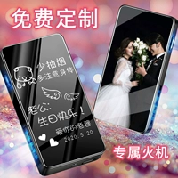Ветрозащитная фотография, мужская креативная зажигалка с зарядкой для друга на день Святого Валентина, делается под заказ
