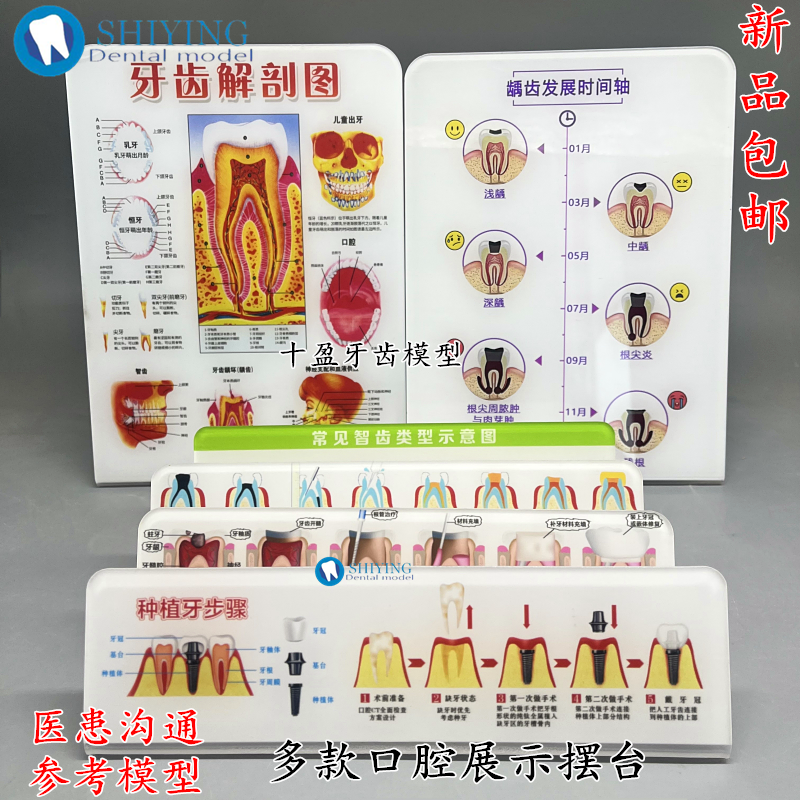 口腔医患沟通工具牙科摆台挂图根管治疗流程摆台窝沟封闭流程展示