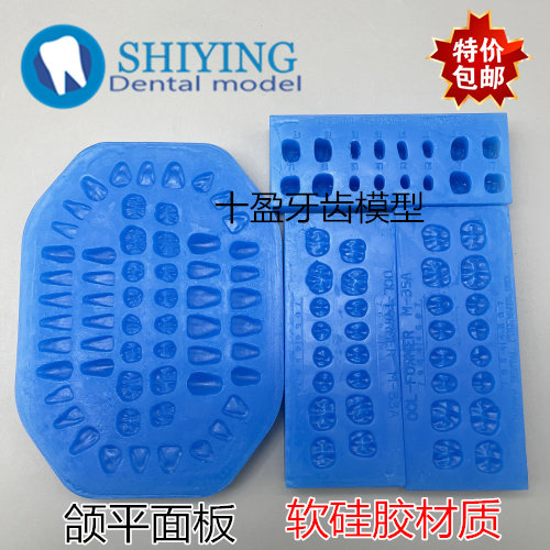 牙科口腔 硅胶颌面模板 义齿修复前后牙 烤瓷牙铸造冠桥制作包邮