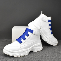 Hong Kong heightening small white shoes mens fashion trendy thick bottom heels Mens Inron Leisure 100 Lap Old Daddy Shoes Man